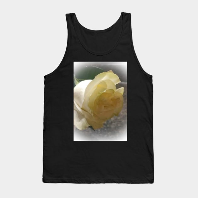 White Rose Tank Top by PandLCreations